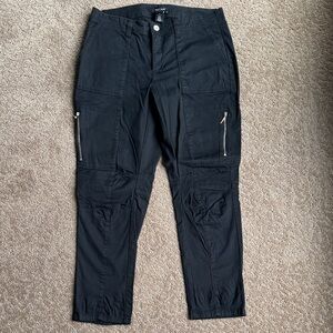 WHBM Black Cargo Pants